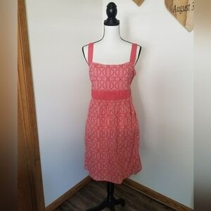Columbia Coral Patterned Beach Cover Up Dress